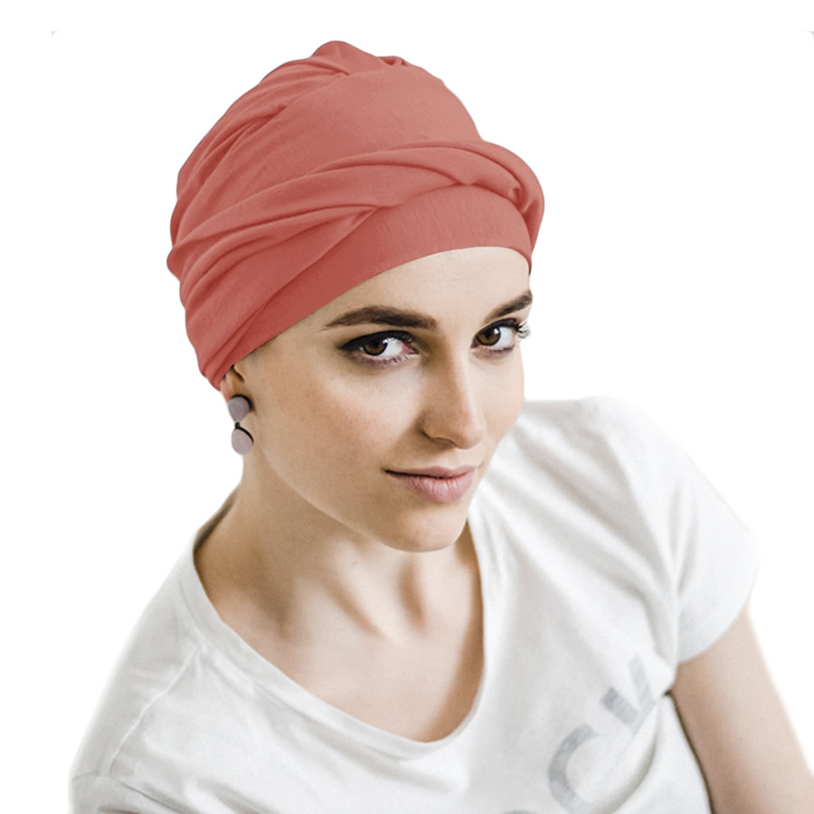Turbante Modelo Cosy Basic - Coral