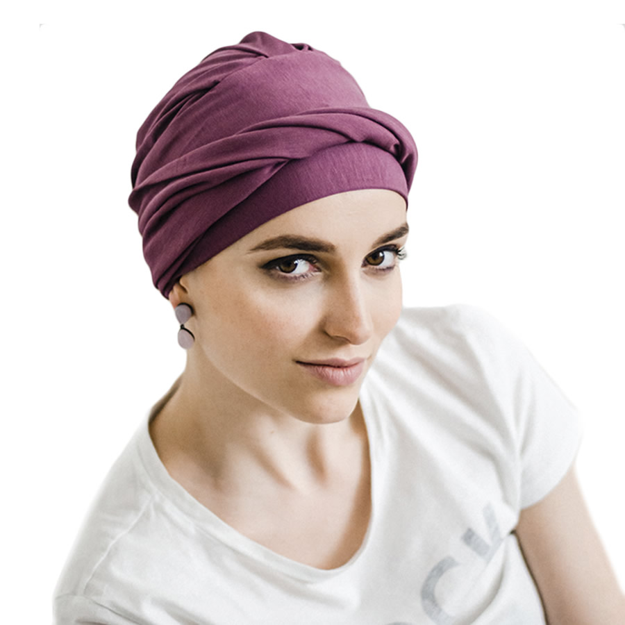 Turbante Modelo Cosy Basic - Malva
