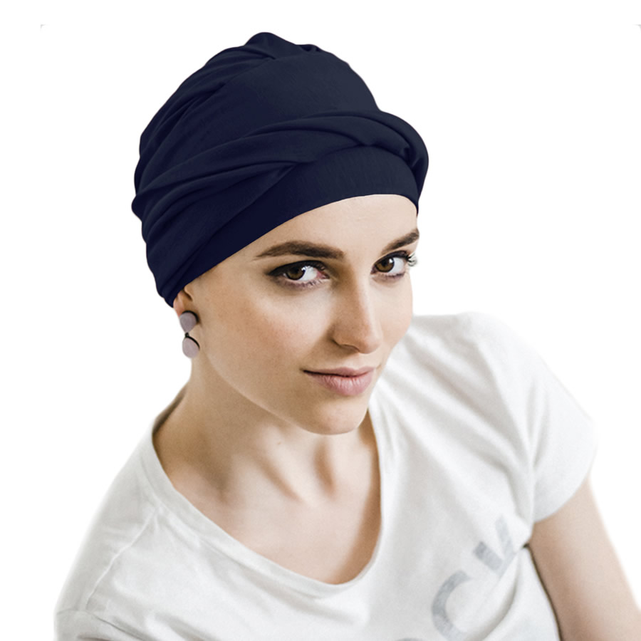 Turbante Modelo Cosy Basic - Marino