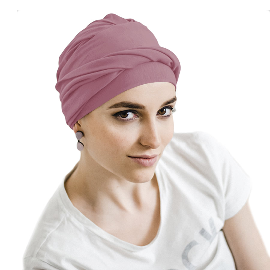 Turbante Modelo Cosy Basic - Rosa Palo