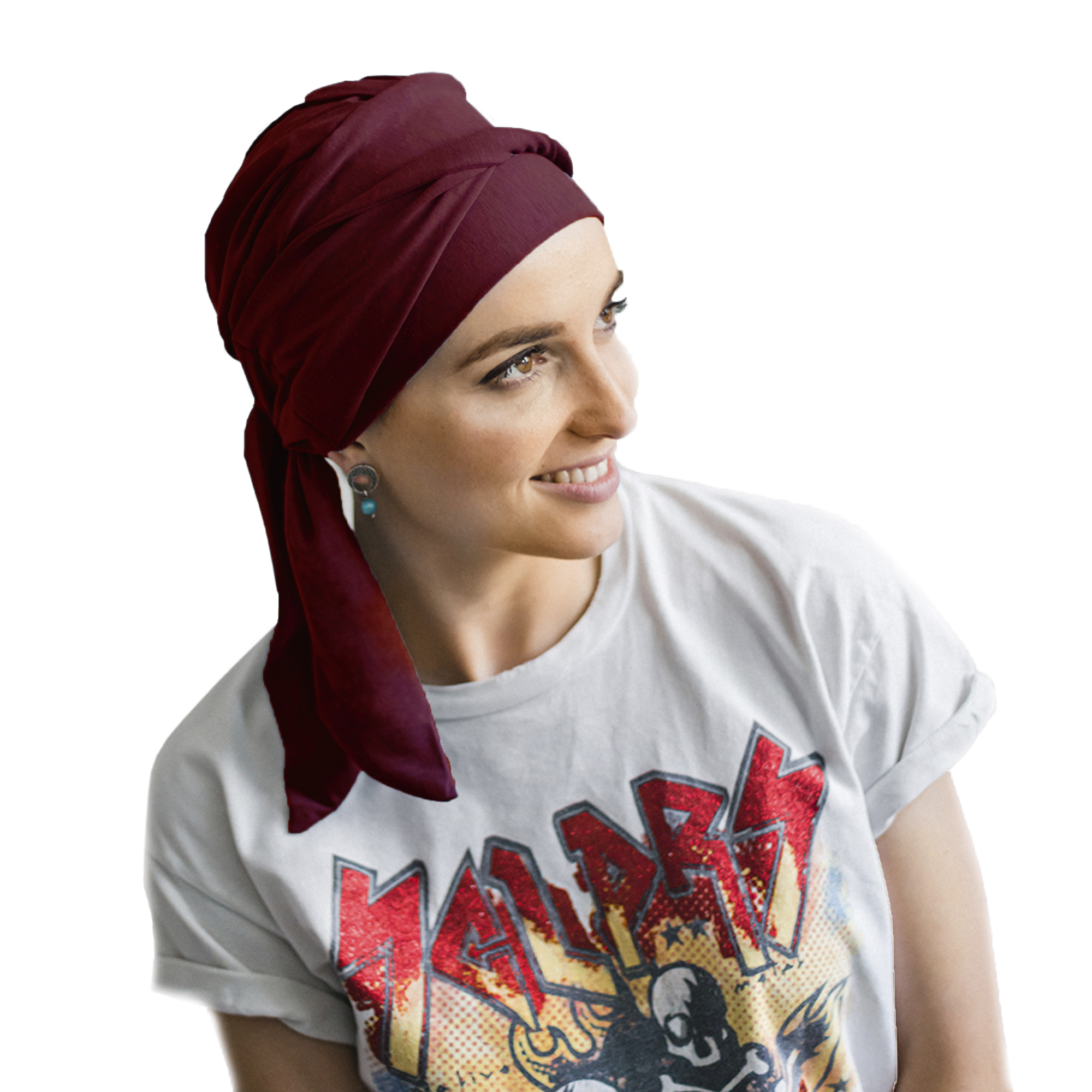 Turbante Modelo Smart Basic - Burdeos