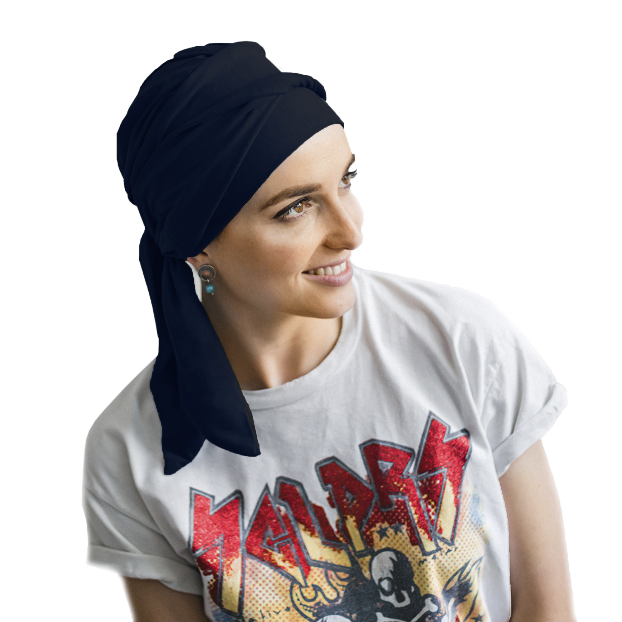 Turbante Modelo Smart Bambu - Marino