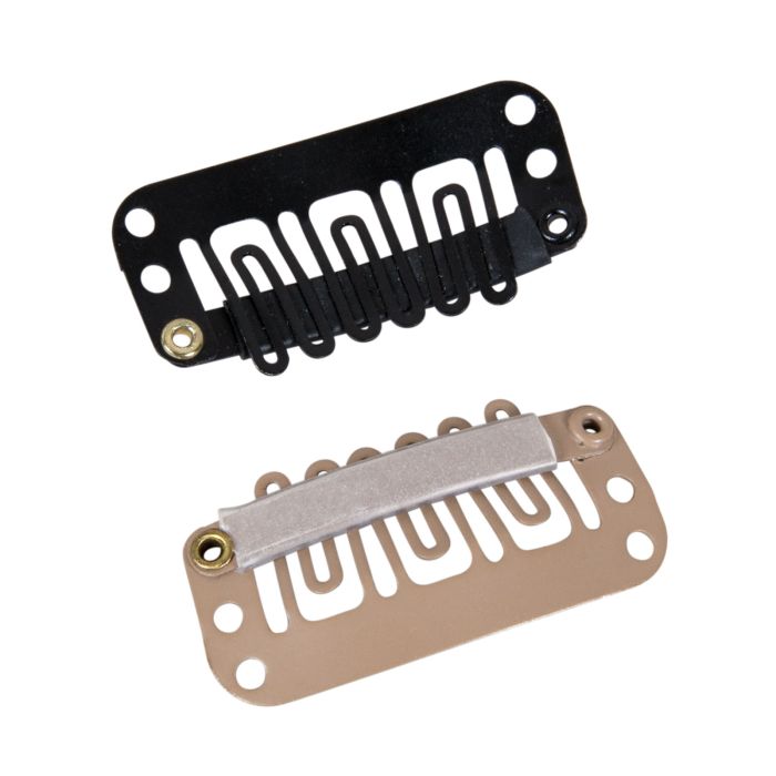 Toupet Clips rund 3,0cm cores Beige, Black e Brown - Tamanho Médio