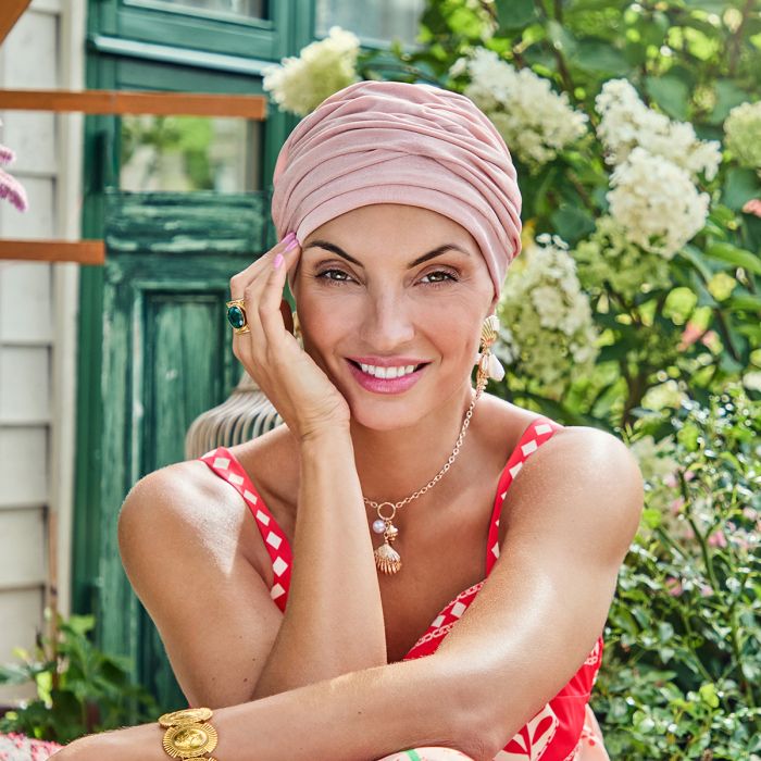 HocAria Boho Turbante 4112 cor Pearl Blush