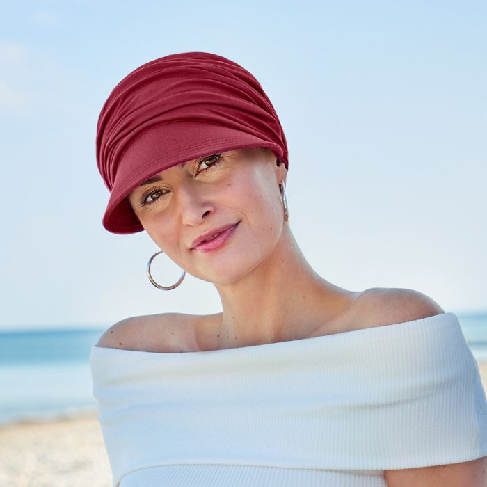 HocSolana Sun Cap (Bamboo) 0384 cor Red Bud