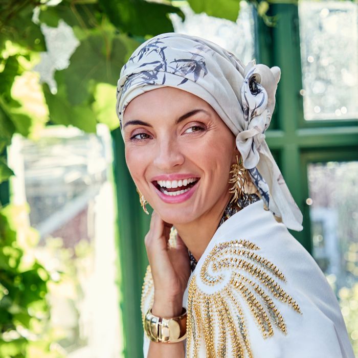 HocJuvela Turbante Set (Printed) 4110 padr&atilde;o Bamboo Pearl