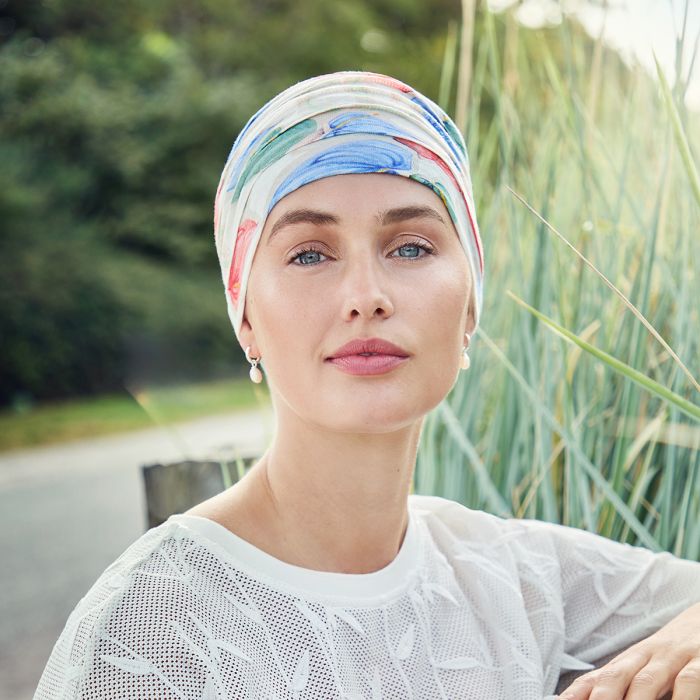 HocYoga Turbante 4080 padrão Tropical Blossoms