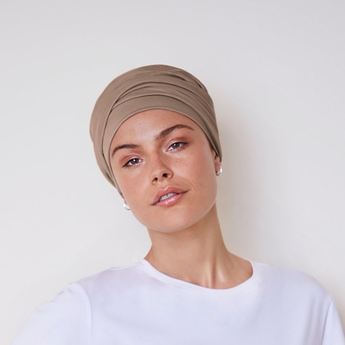 HocLotus Turbante 0384 cor Red Bud