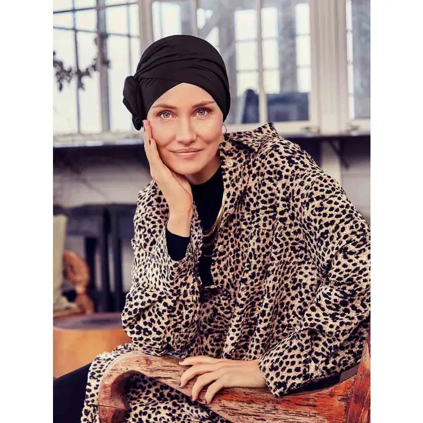 HocLotus Turbante 0255 cor Dark Blue