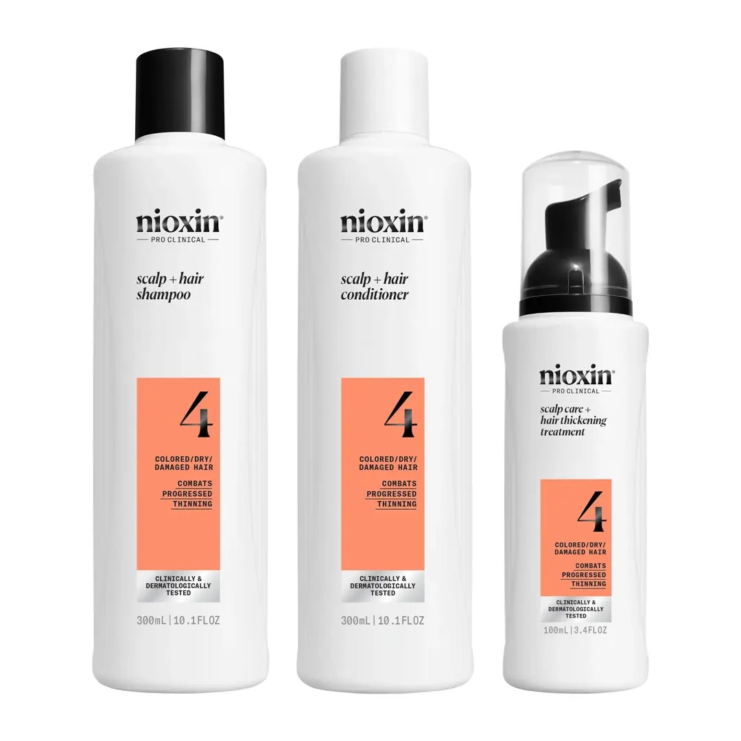 Nioxin Sys4 Loyalty Kit (Tratamento de Cabelo ressequido, danificado e com coloração/afinamento avançado)