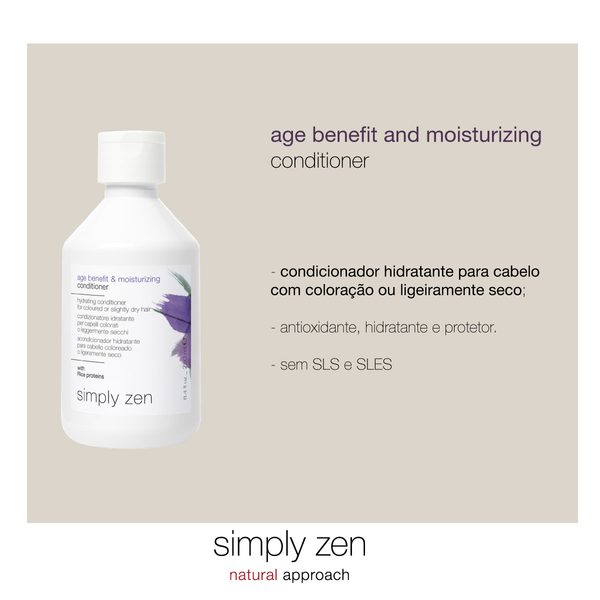 SZ Age Benefit & Moisturizing Conditioner 250ml