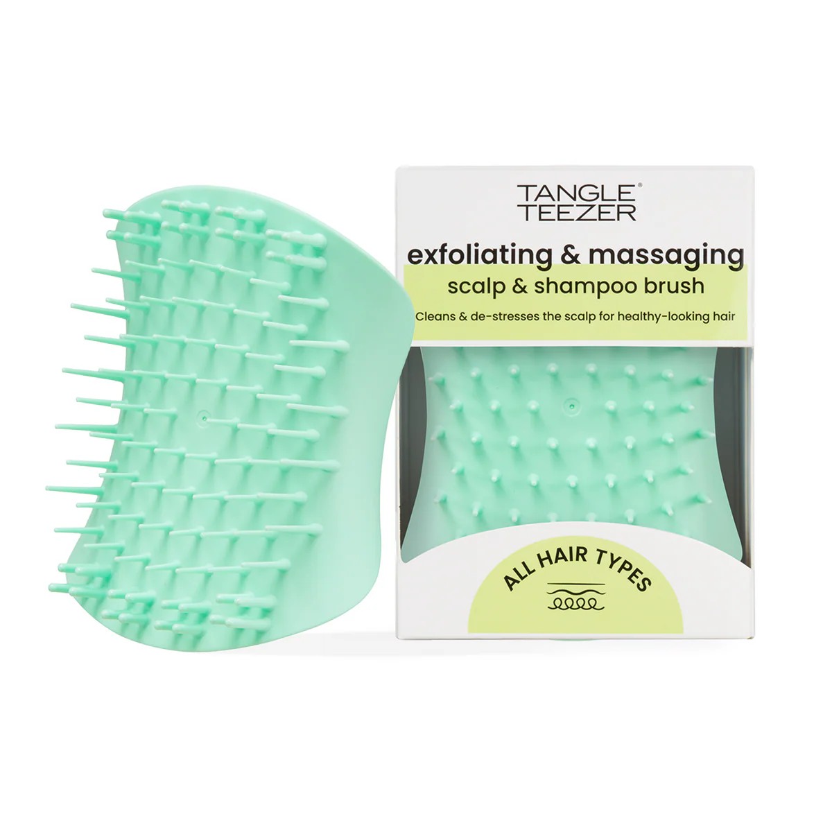 Tangle Teezer Scalp Exfoliator & Massager Mint Green Whisper (Verde)