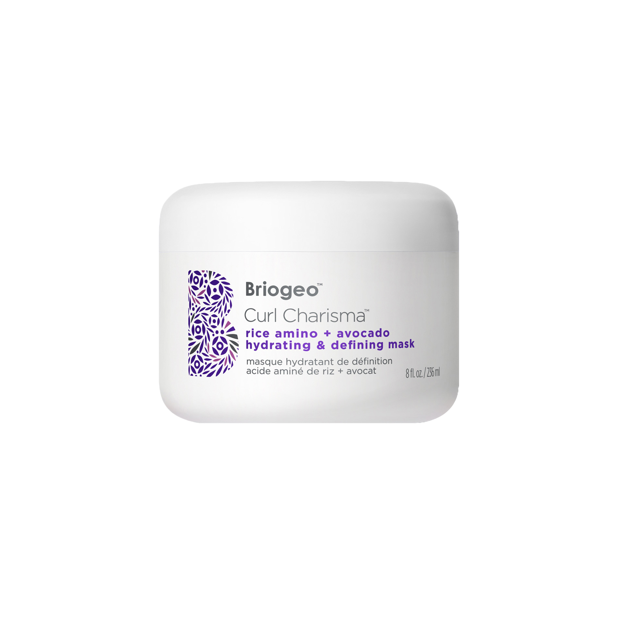 BRIOGEO Curl Charisma Rice Amino + Avocado Hydrating + Defining Mask 236ml